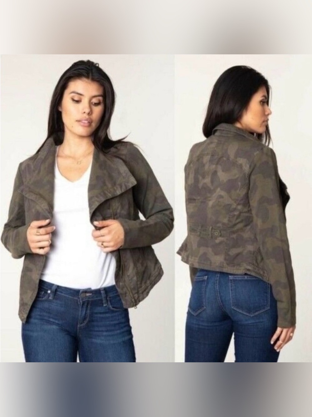 Marrakech Camo Utility Moto Jacket - XS Anthropologie